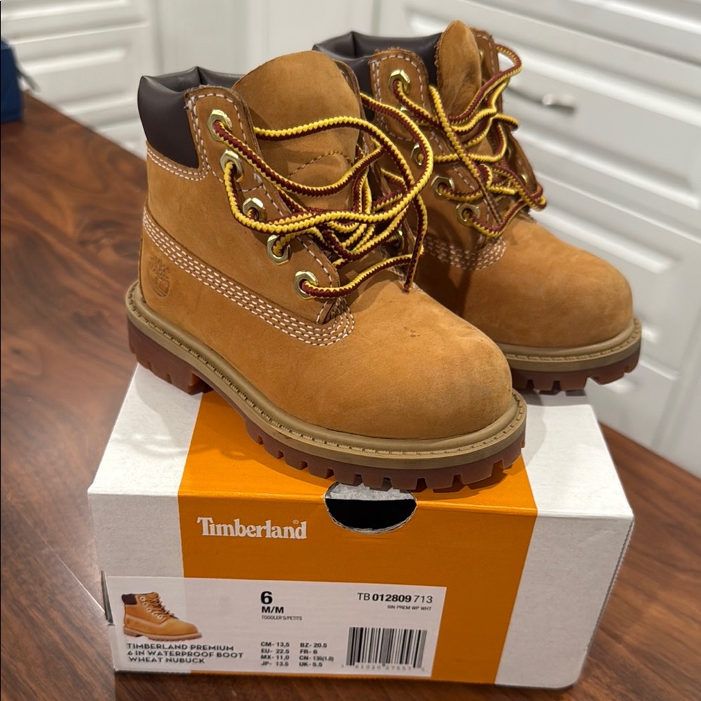 Timberland Tan and Brown Boots Premium Nubuck Leather Waterproof